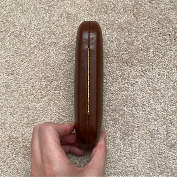 Brown leather Brooks Brothers glasses case - Picture 4 of 7